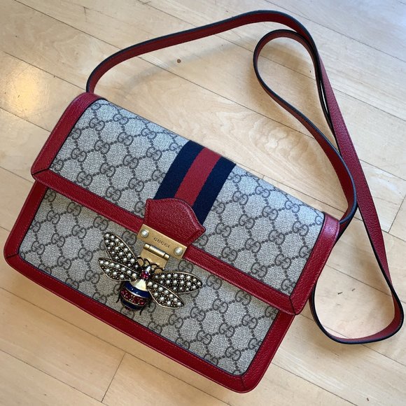 Gucci Handbags - Gucci GG Queen Bee Crossbody, NEW PG